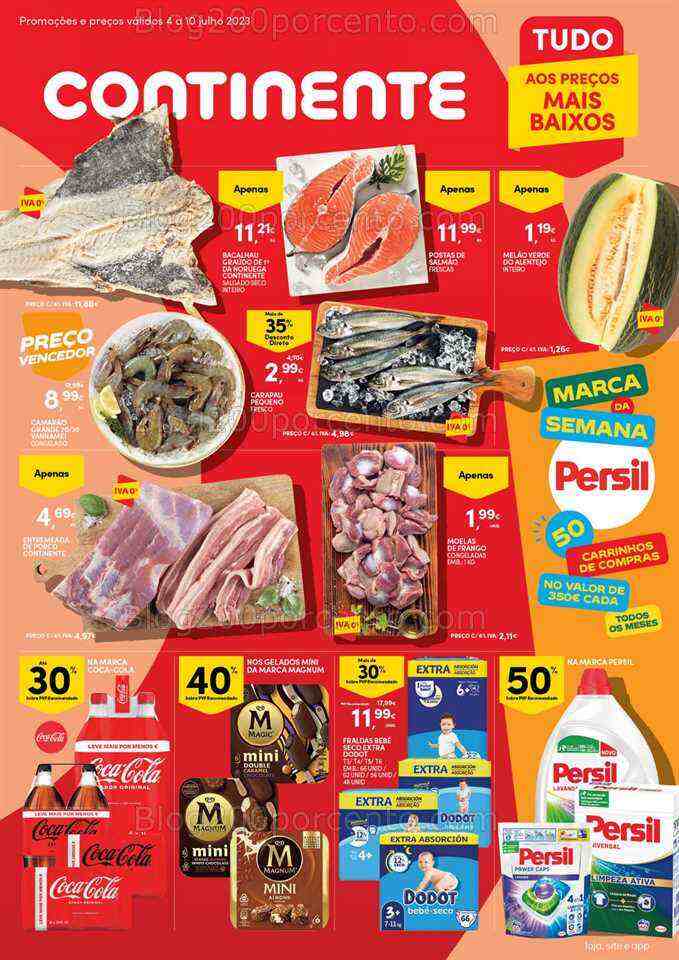 Antevisão Folheto CONTINENTE Modelo - Hiper Promoções de 4 a 10 julho