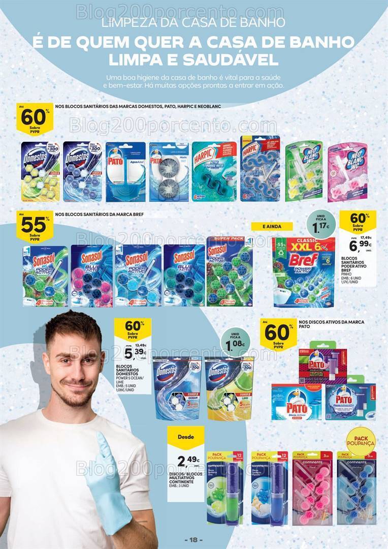 Antevisão Folheto CONTINENTE Limpeza Promoções de 14 a 26 maio