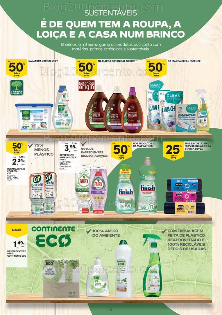 Antevisão Folheto CONTINENTE Limpeza Promoções de 14 a 26 maio