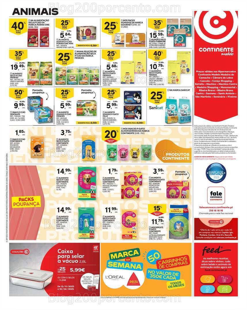 Antevisão Folheto CONTINENTE Madeira Promoções de 23 e 29 janeiro