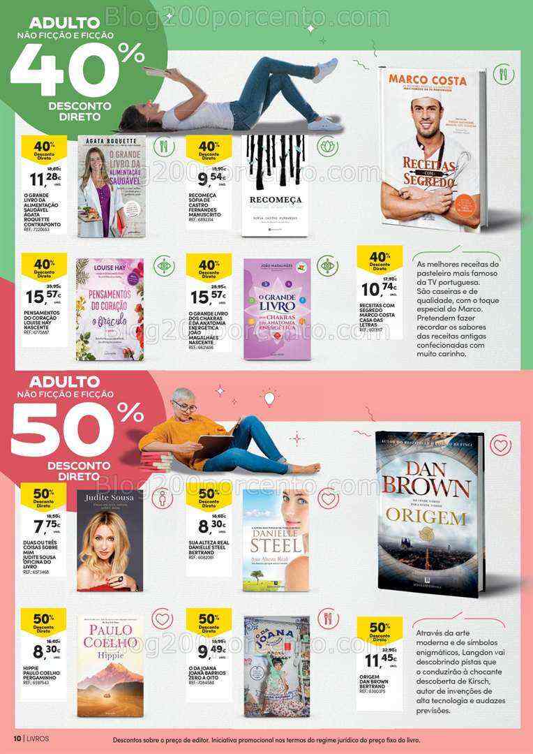 Antevisão Folheto CONTINENTE Mercado do Livro Promoções de 4 a 16 julho