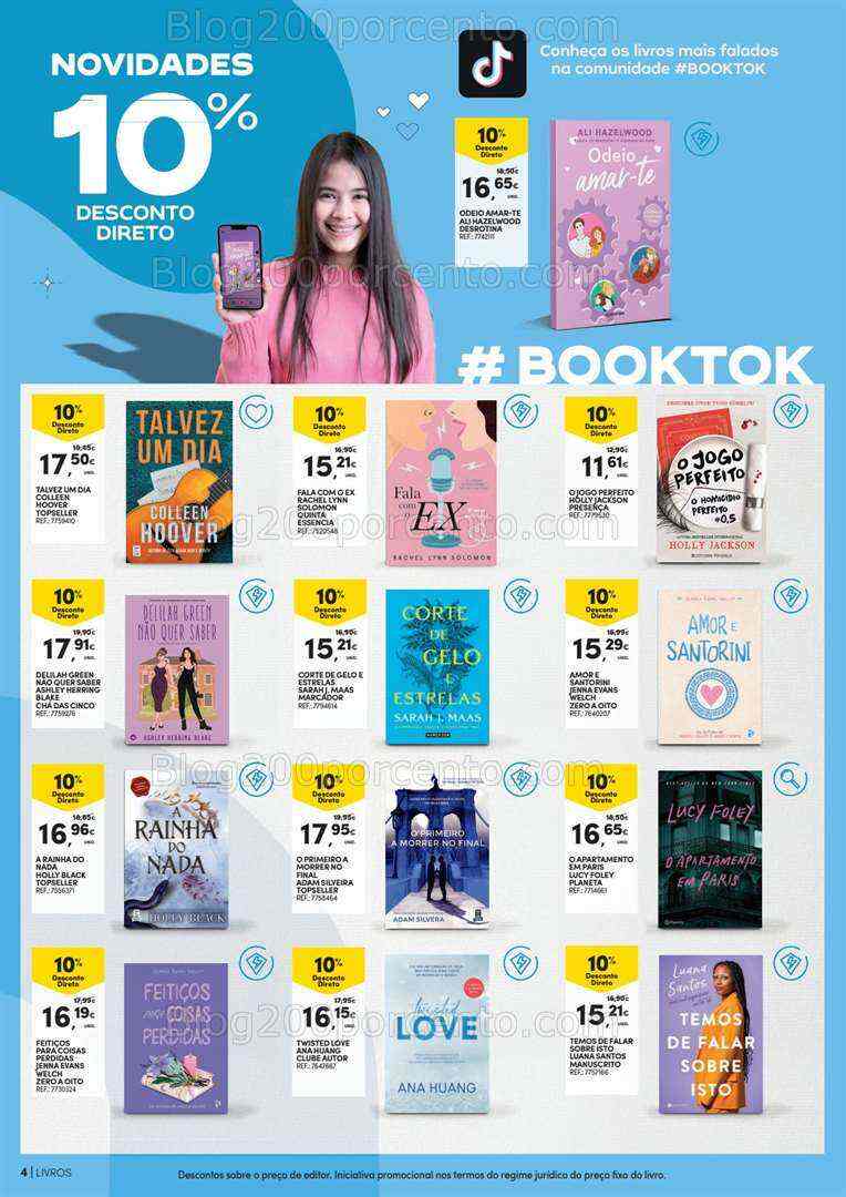 Antevisão Folheto CONTINENTE Mercado do Livro Promoções de 4 a 16 julho