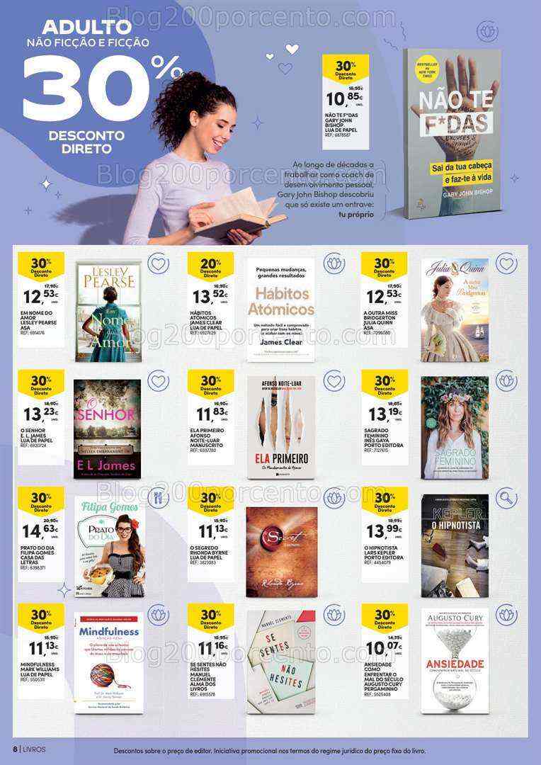 Antevisão Folheto CONTINENTE Mercado do Livro Promoções de 4 a 16 julho