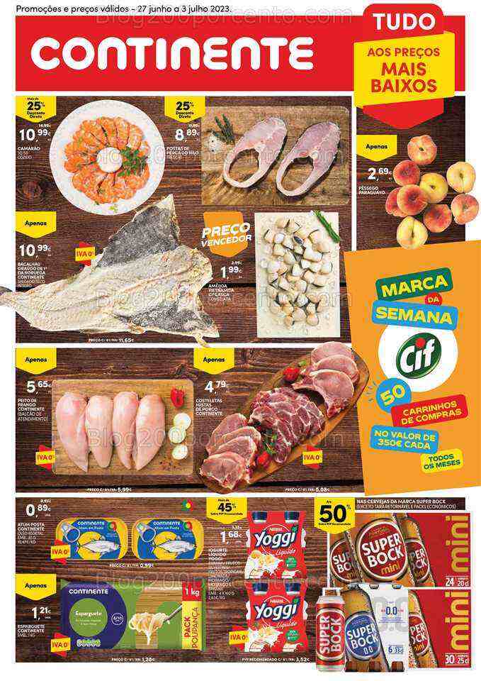Antevisão Folheto CONTINENTE Modelo - Hiper Promoções de 27 junho a 3 julho