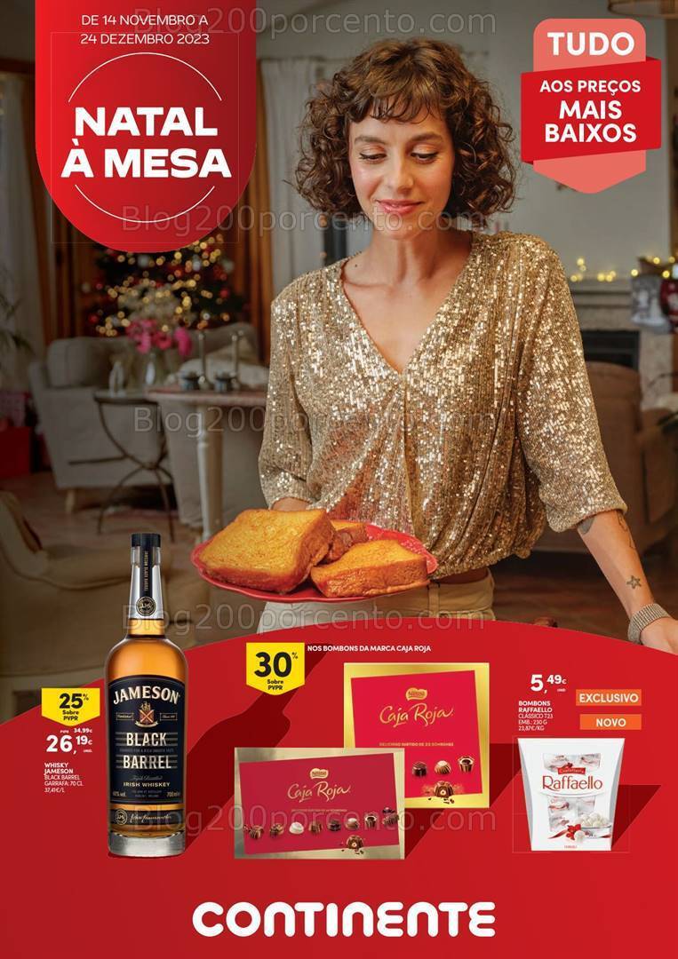 Antevisão Folheto CONTINENTE Natal Alimentar Promoções de 14 novembro a 24 dezembro