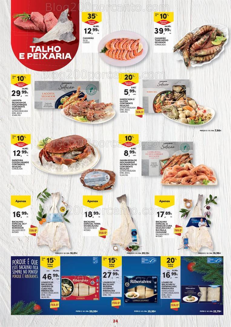 Antevisão Folheto CONTINENTE Natal Alimentar Promoções de 14 novembro a 24 dezembro