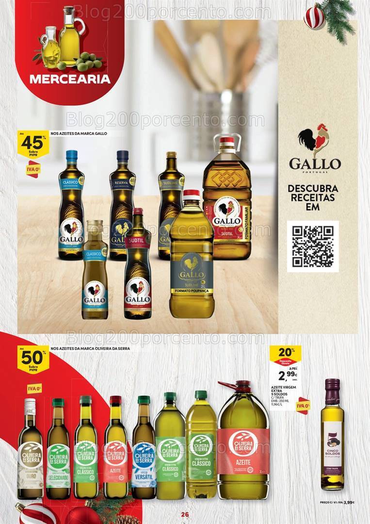 Antevisão Folheto CONTINENTE Natal Alimentar Promoções de 14 novembro a 24 dezembro