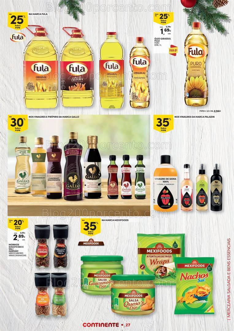 Antevisão Folheto CONTINENTE Natal Alimentar Promoções de 14 novembro a 24 dezembro