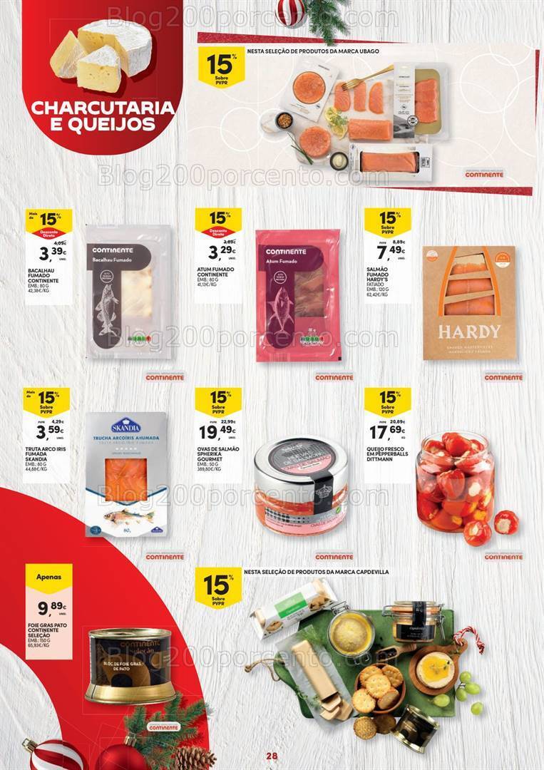 Antevisão Folheto CONTINENTE Natal Alimentar Promoções de 14 novembro a 24 dezembro