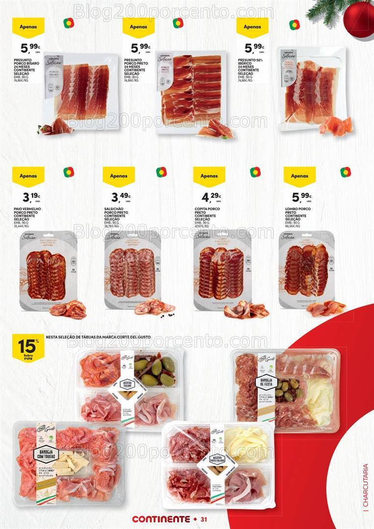 Antevisão Folheto CONTINENTE Natal Alimentar Promoções de 14 novembro a 24 dezembro