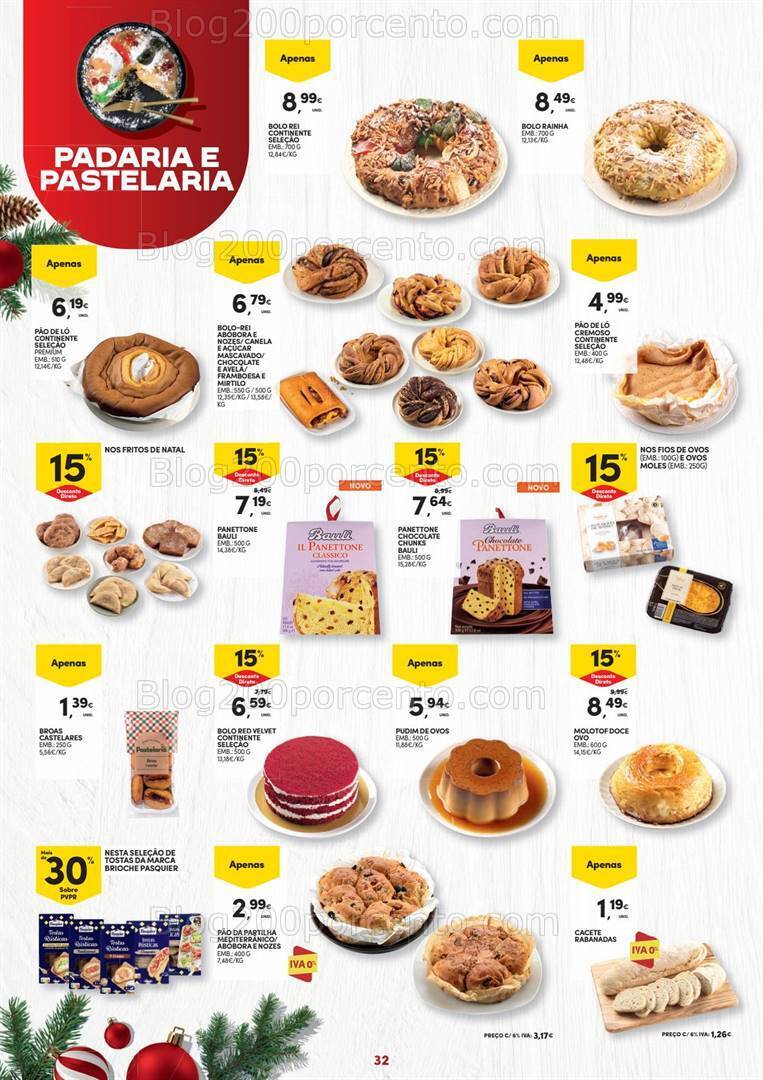Antevisão Folheto CONTINENTE Natal Alimentar Promoções de 14 novembro a 24 dezembro