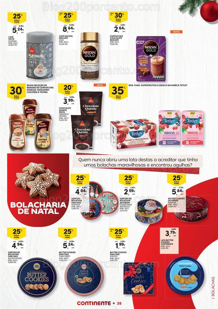 Antevisão Folheto CONTINENTE Natal Alimentar Promoções de 14 novembro a 24 dezembro