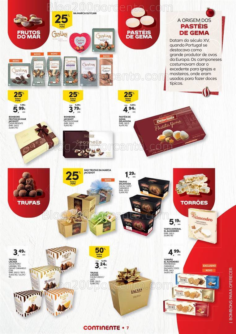 Antevisão Folheto CONTINENTE Natal Alimentar Promoções de 14 novembro a 24 dezembro