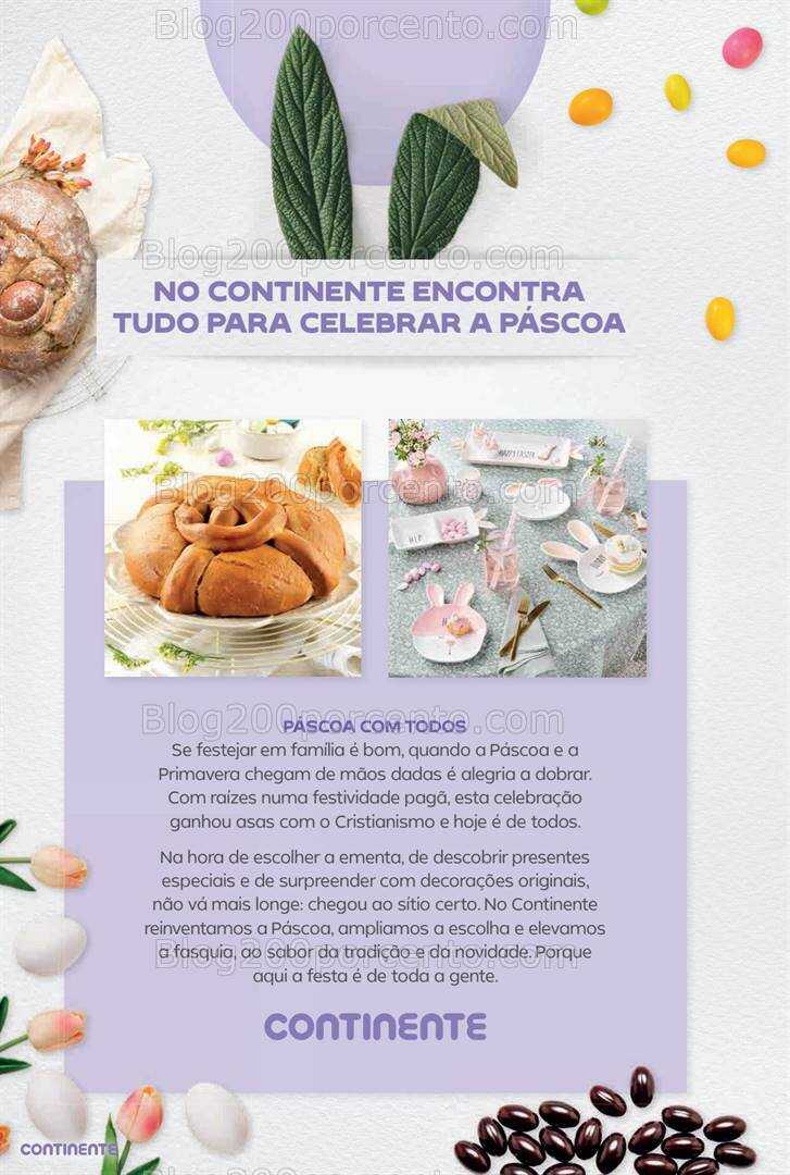 Antevisão Folheto CONTINENTE Páscoa Promoções de 12 a 31 março