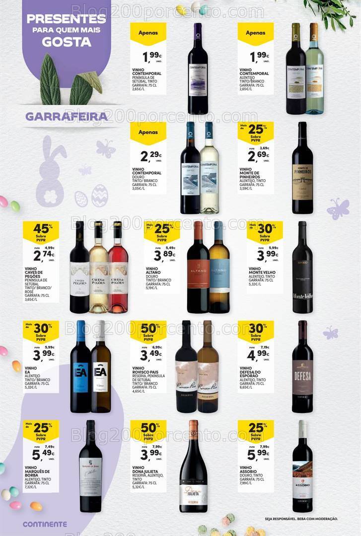 Antevisão Folheto CONTINENTE Páscoa Promoções de 12 a 31 março
