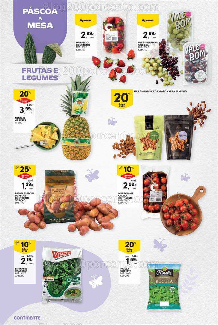 Antevisão Folheto CONTINENTE Páscoa Promoções de 12 a 31 março