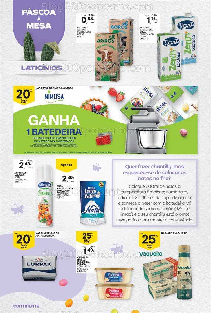 Antevisão Folheto CONTINENTE Páscoa Promoções de 12 a 31 março