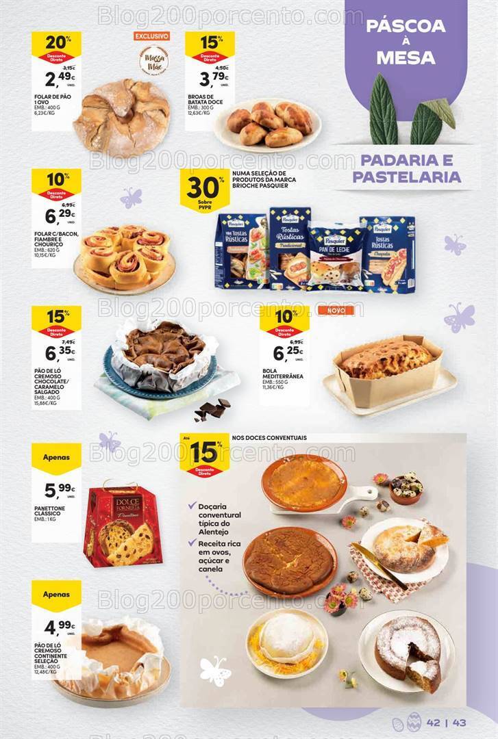 Antevisão Folheto CONTINENTE Páscoa Promoções de 12 a 31 março