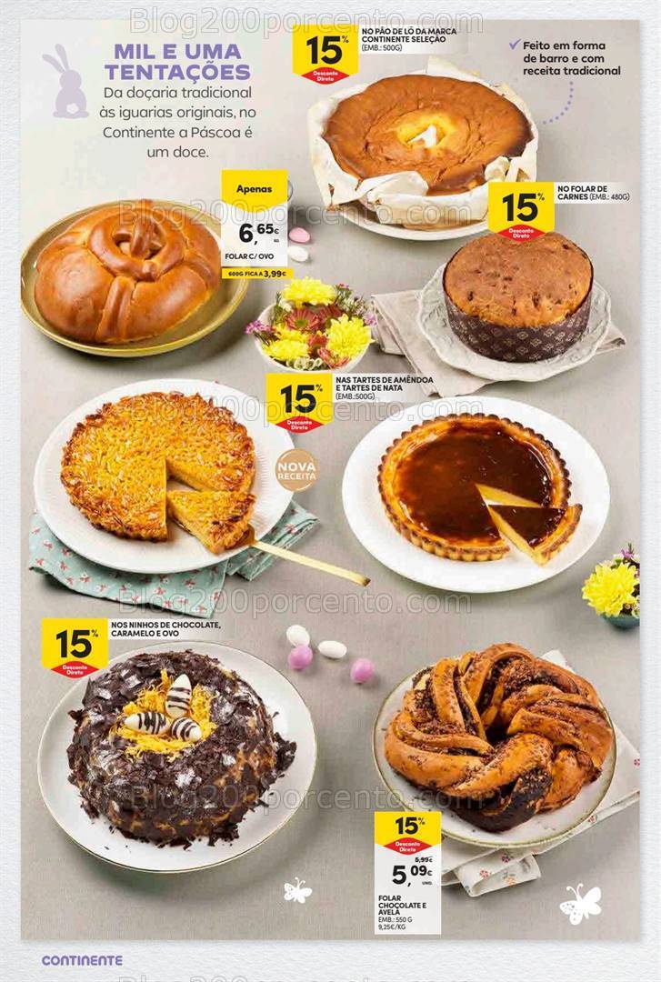 Antevisão Folheto CONTINENTE Páscoa Promoções de 12 a 31 março
