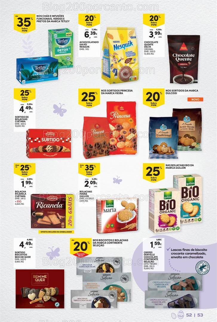 Antevisão Folheto CONTINENTE Páscoa Promoções de 12 a 31 março