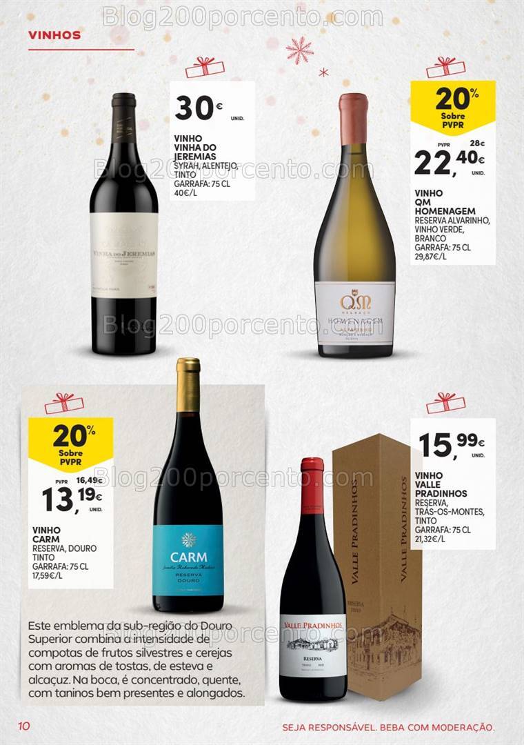 Antevisão Folheto CONTINENTE Presentes de Natal - Garrafeira - 29 outubro a 24 dezembro