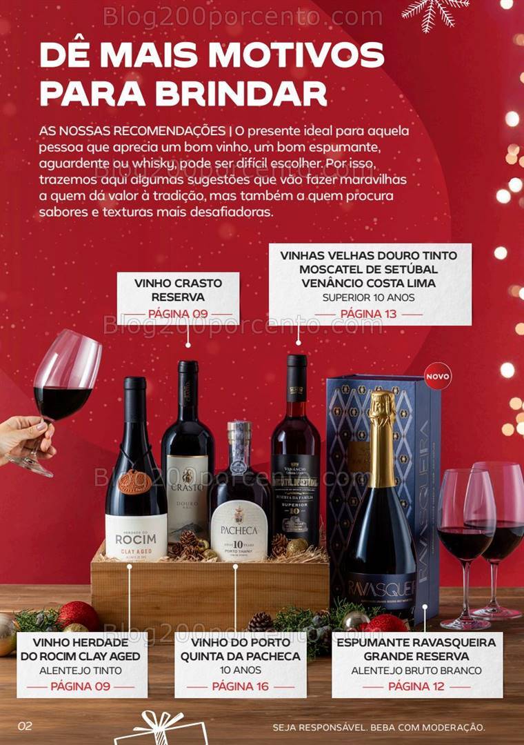 Antevisão Folheto CONTINENTE Presentes de Natal - Garrafeira - 29 outubro a 24 dezembro