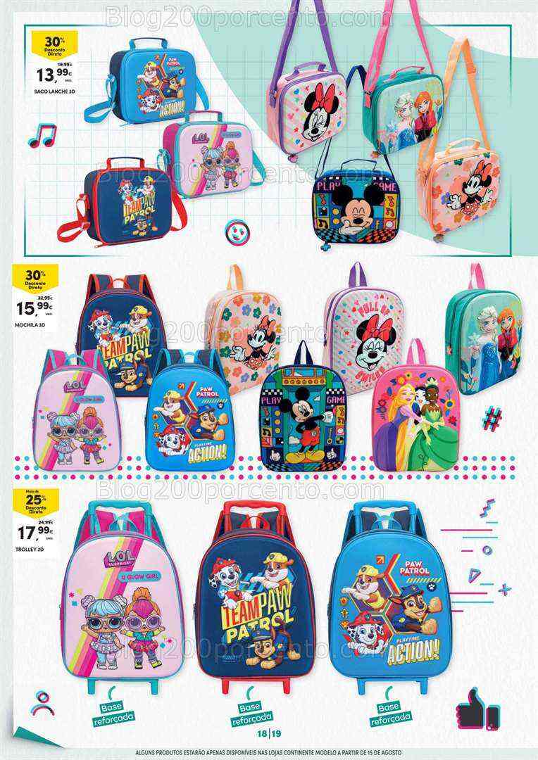 Antevisão Folheto CONTINENTE Regresso às Aulas Promoções de 1 a 27 agosto