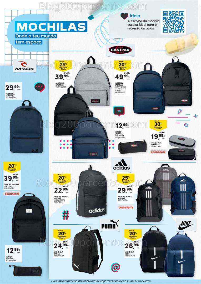 Antevisão Folheto CONTINENTE Regresso às Aulas Promoções de 1 a 27 agosto
