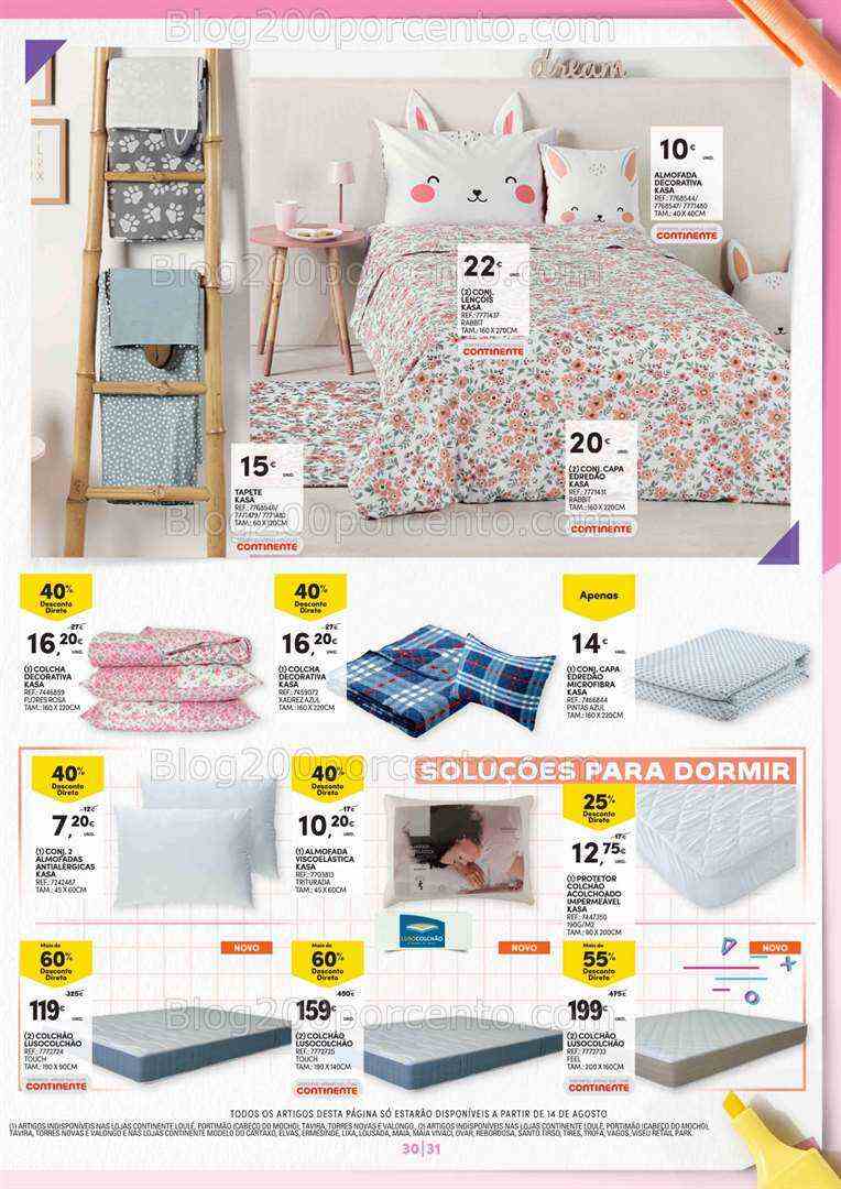 Antevisão Folheto CONTINENTE Regresso às Aulas Promoções de 1 a 27 agosto