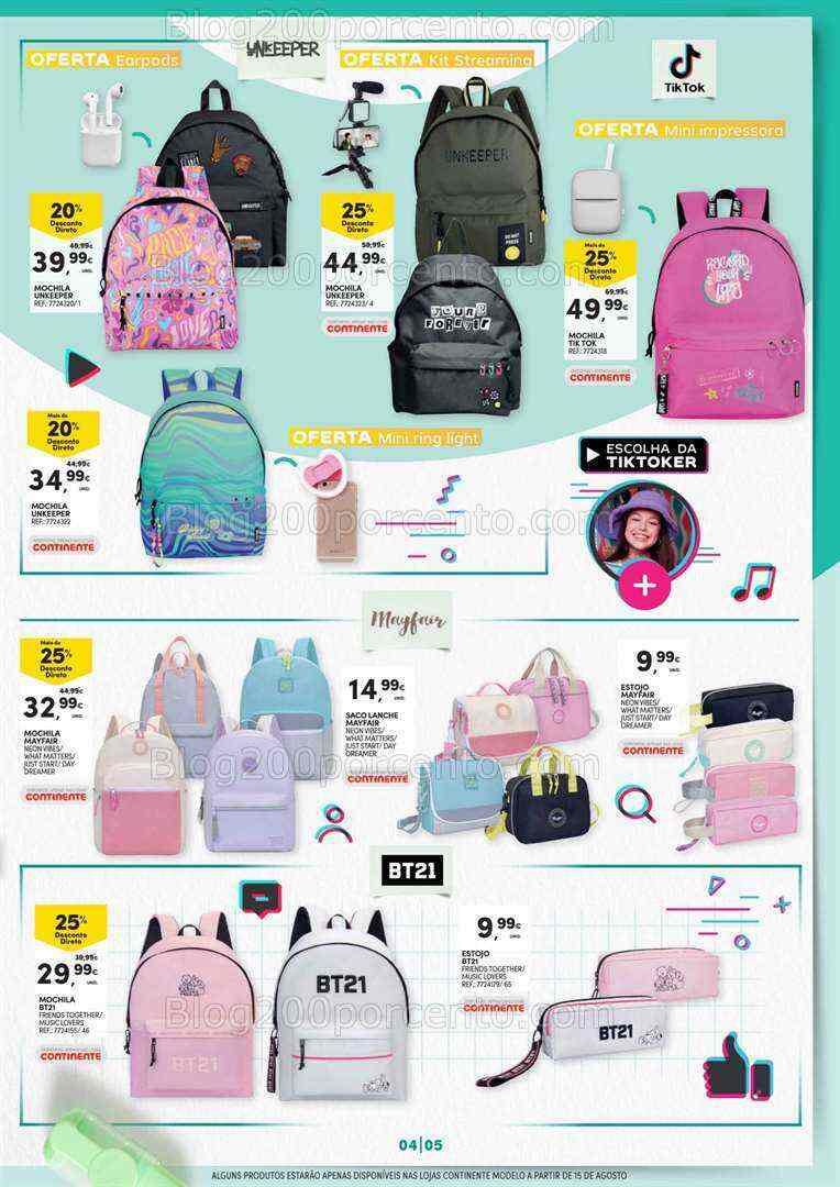 Antevisão Folheto CONTINENTE Regresso às Aulas Promoções de 1 a 27 agosto
