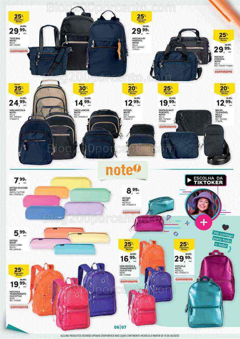Antevisão Folheto CONTINENTE Regresso às Aulas Promoções de 1 a 27 agosto