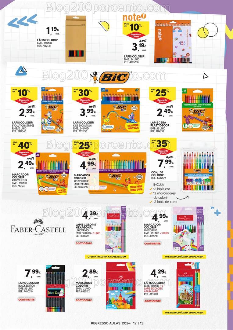 Antevisão Folheto CONTINENTE Regresso às Aulas Promoções de 3 a 22 setembro