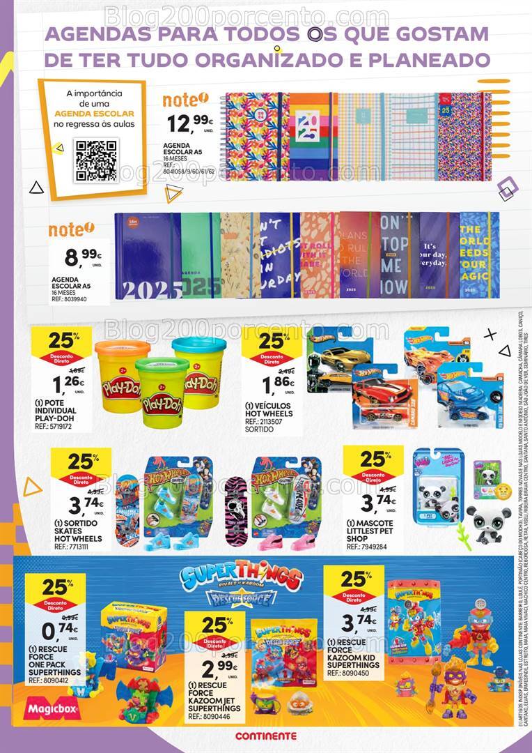 Antevisão Folheto CONTINENTE Regresso às Aulas Promoções de 3 a 22 setembro