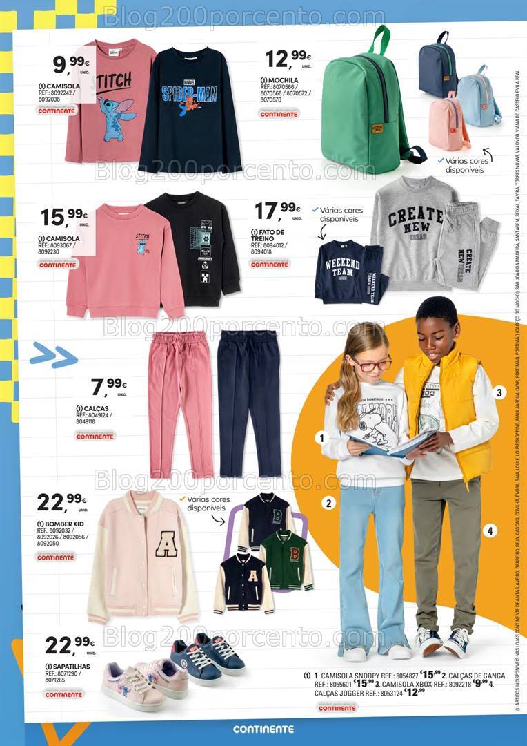 Antevisão Folheto CONTINENTE Regresso às Aulas Promoções de 3 a 22 setembro