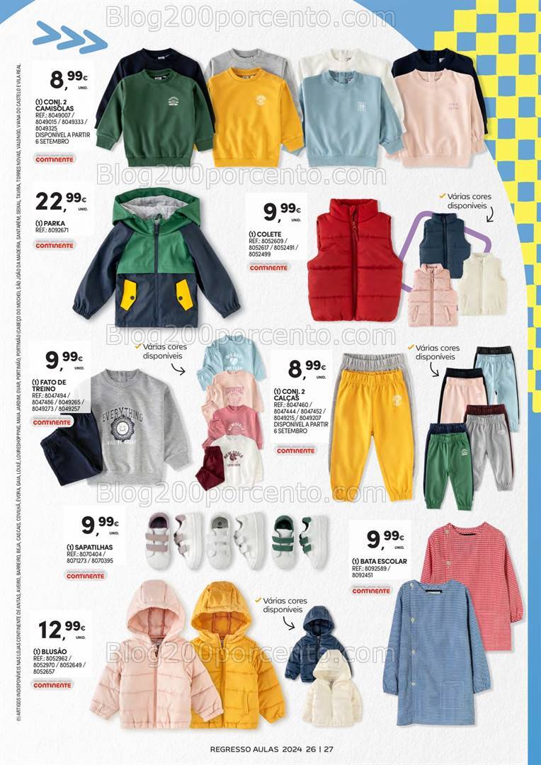 Antevisão Folheto CONTINENTE Regresso às Aulas Promoções de 3 a 22 setembro