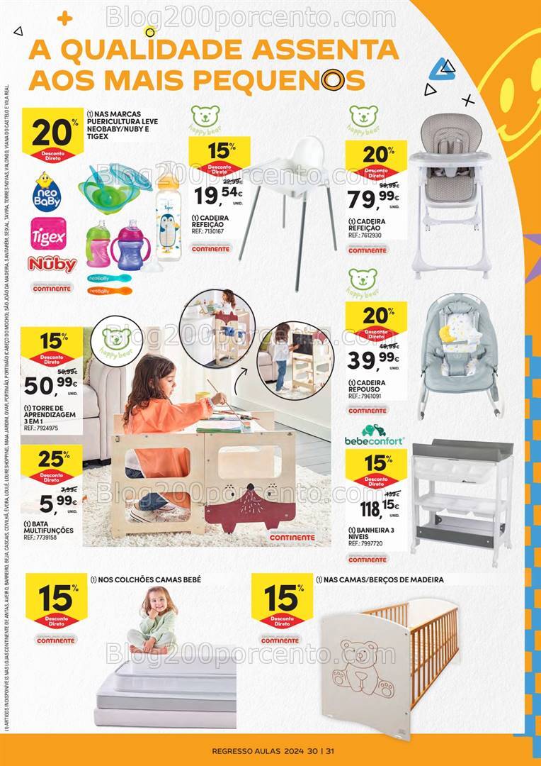 Antevisão Folheto CONTINENTE Regresso às Aulas Promoções de 3 a 22 setembro