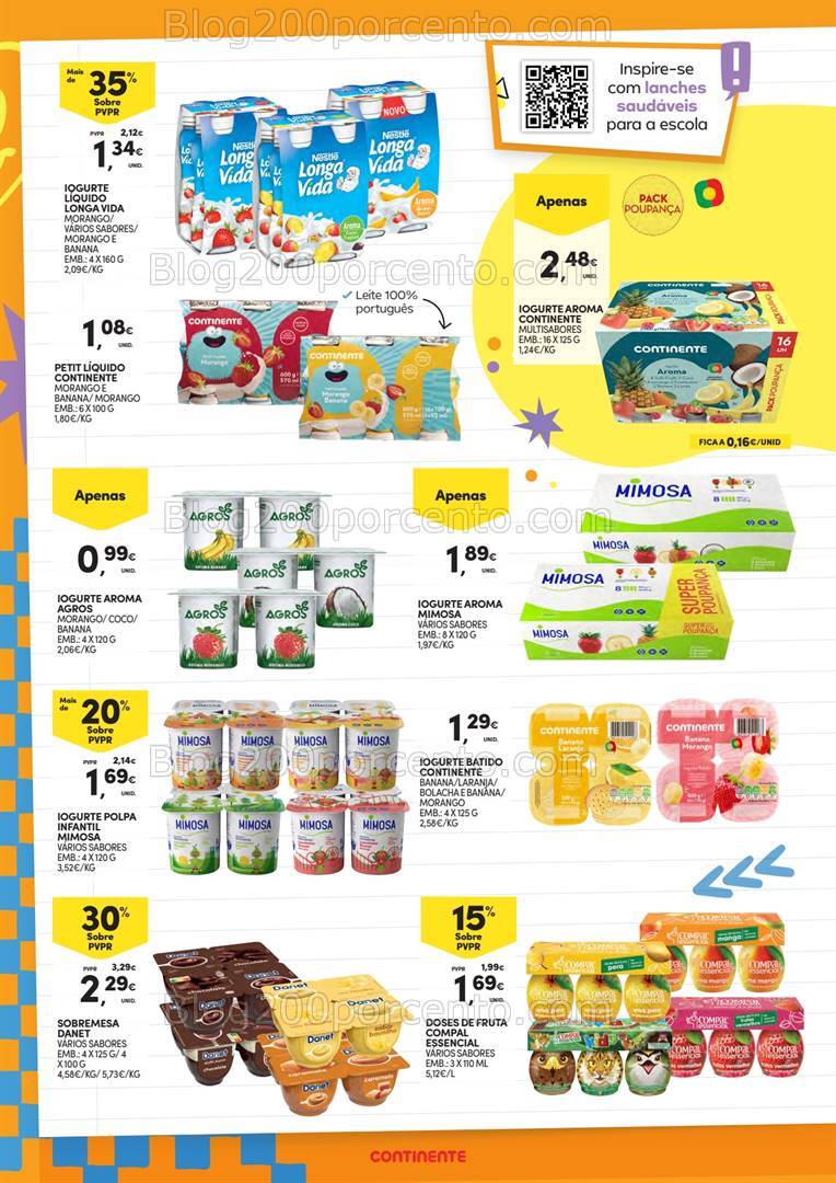 Antevisão Folheto CONTINENTE Regresso às Aulas Promoções de 3 a 22 setembro