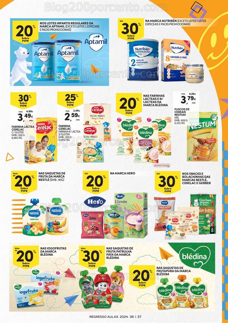 Antevisão Folheto CONTINENTE Regresso às Aulas Promoções de 3 a 22 setembro