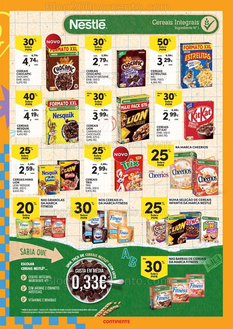 Antevisão Folheto CONTINENTE Regresso às Aulas Promoções de 3 a 22 setembro