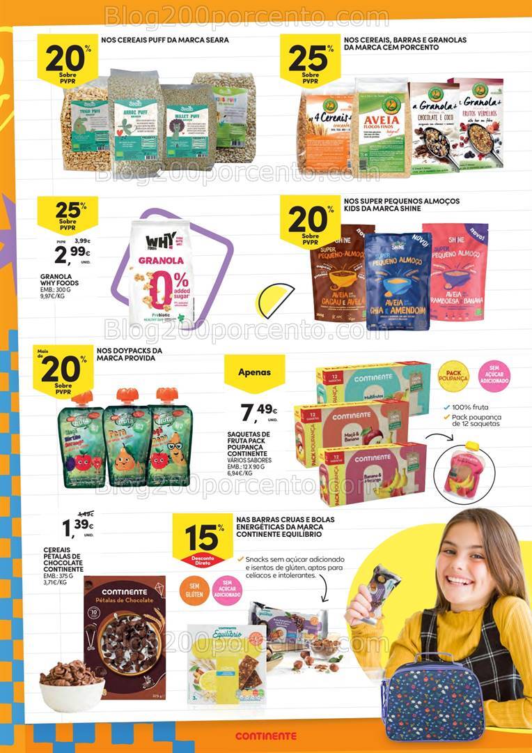 Antevisão Folheto CONTINENTE Regresso às Aulas Promoções de 3 a 22 setembro