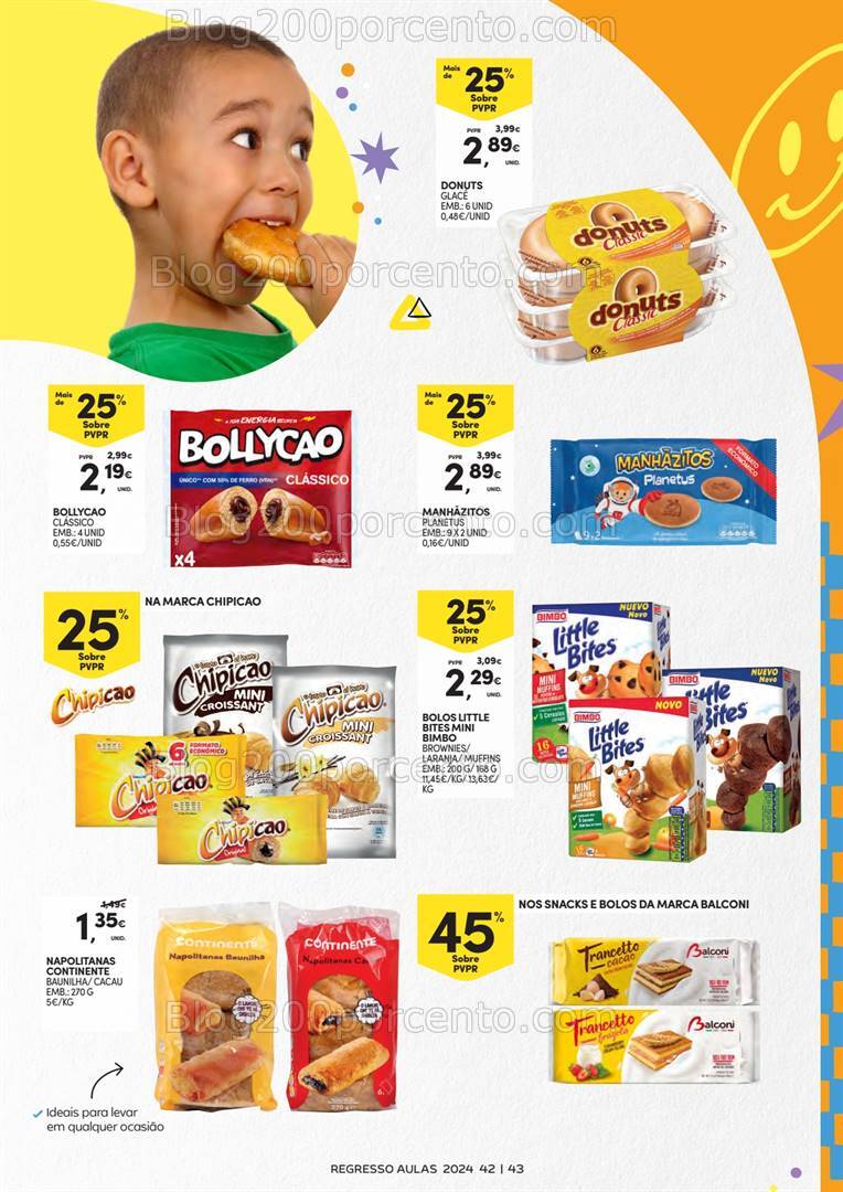 Antevisão Folheto CONTINENTE Regresso às Aulas Promoções de 3 a 22 setembro