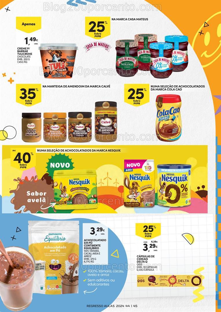 Antevisão Folheto CONTINENTE Regresso às Aulas Promoções de 3 a 22 setembro