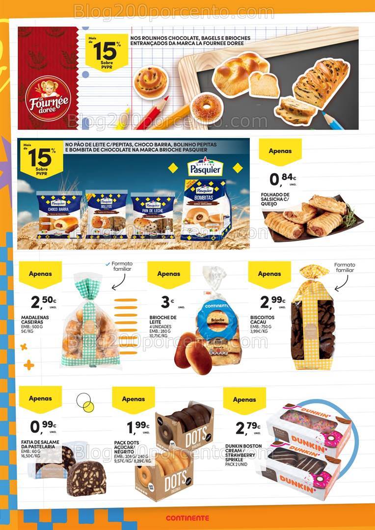 Antevisão Folheto CONTINENTE Regresso às Aulas Promoções de 3 a 22 setembro