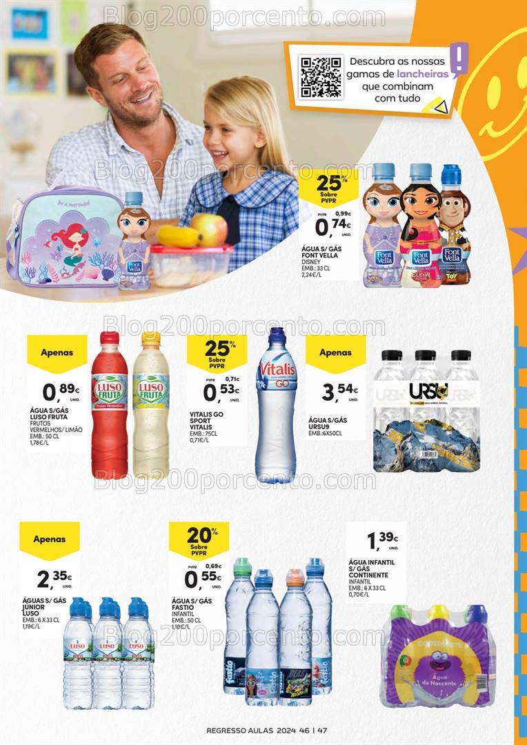 Antevisão Folheto CONTINENTE Regresso às Aulas Promoções de 3 a 22 setembro