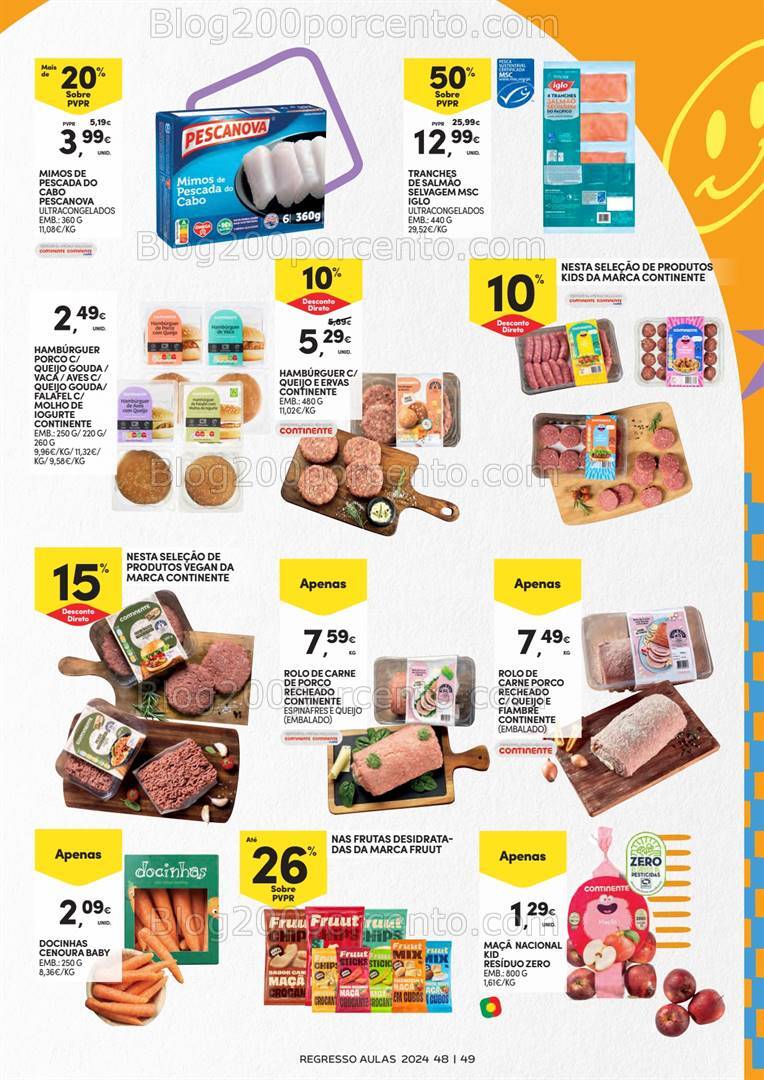 Antevisão Folheto CONTINENTE Regresso às Aulas Promoções de 3 a 22 setembro