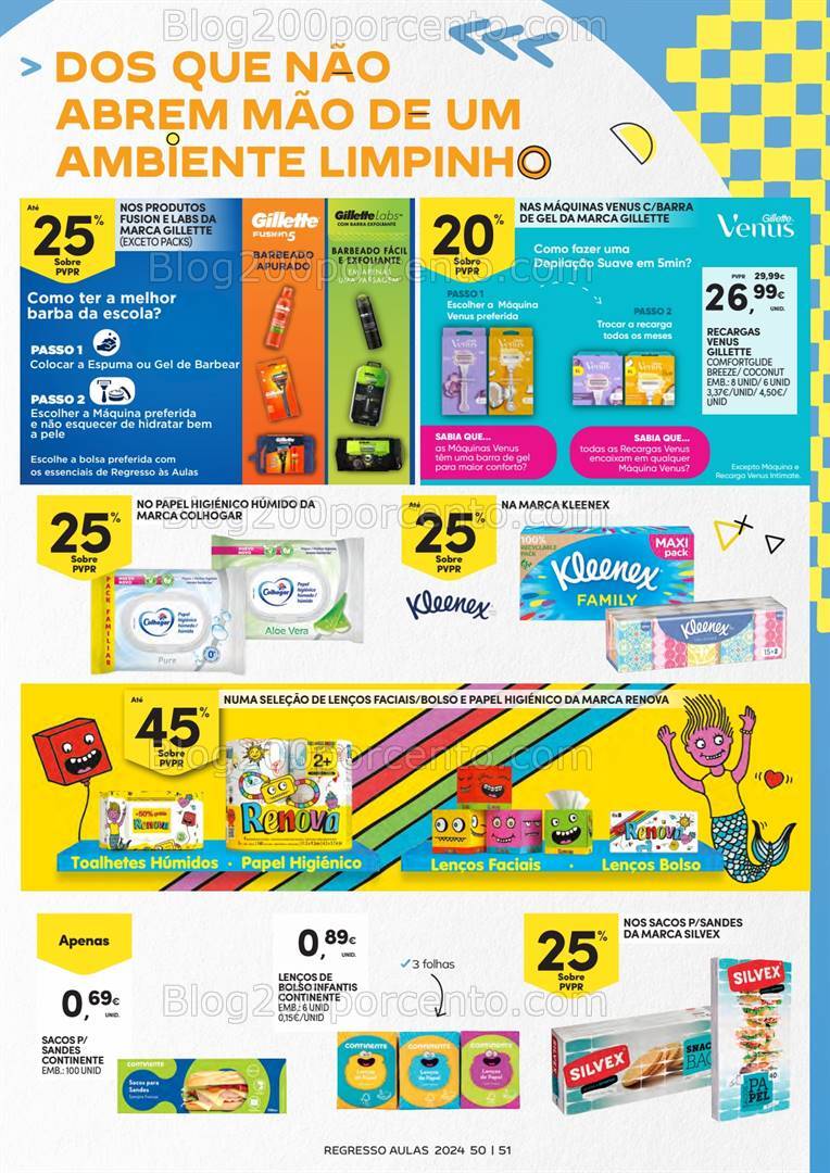 Antevisão Folheto CONTINENTE Regresso às Aulas Promoções de 3 a 22 setembro