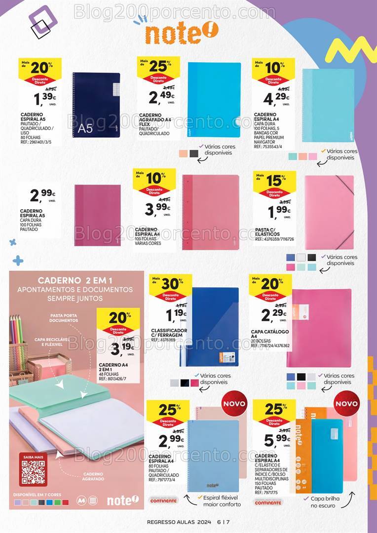 Antevisão Folheto CONTINENTE Regresso às Aulas Promoções de 3 a 22 setembro