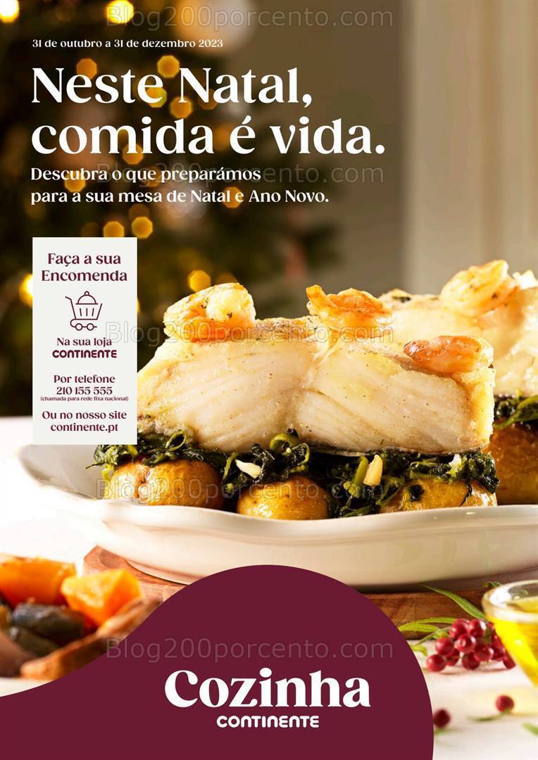 Antevisão Folheto CONTINENTE Take Away Natal Promoções de 31 outubro a 31 dezembro