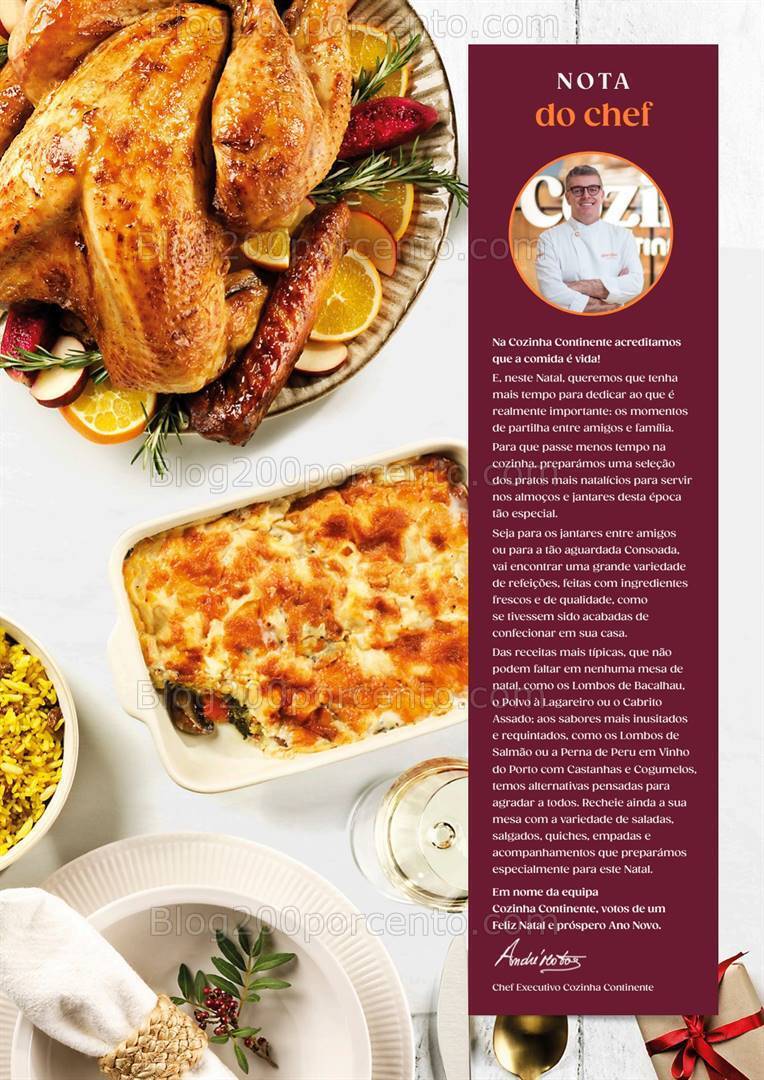 Antevisão Folheto CONTINENTE Take Away Natal Promoções de 31 outubro a 31 dezembro