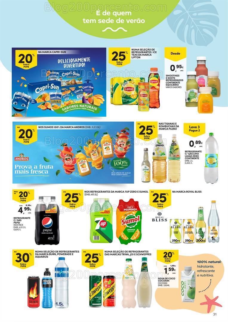 Antevisão Folheto CONTINENTE Verão Promoções de 25 junho a 28 julho